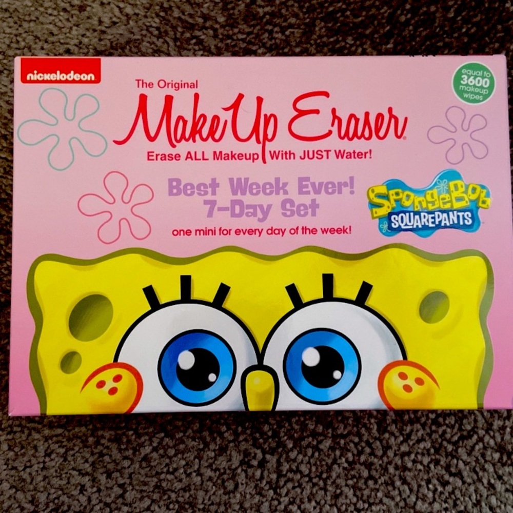 MakeUp Eraser 7-Day Set SpongeBob Theme